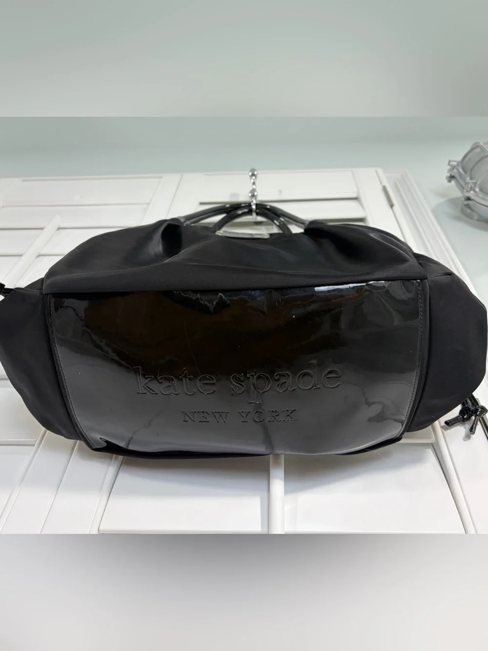 kate spade Black Nylon Diaper Tote Baby Bag